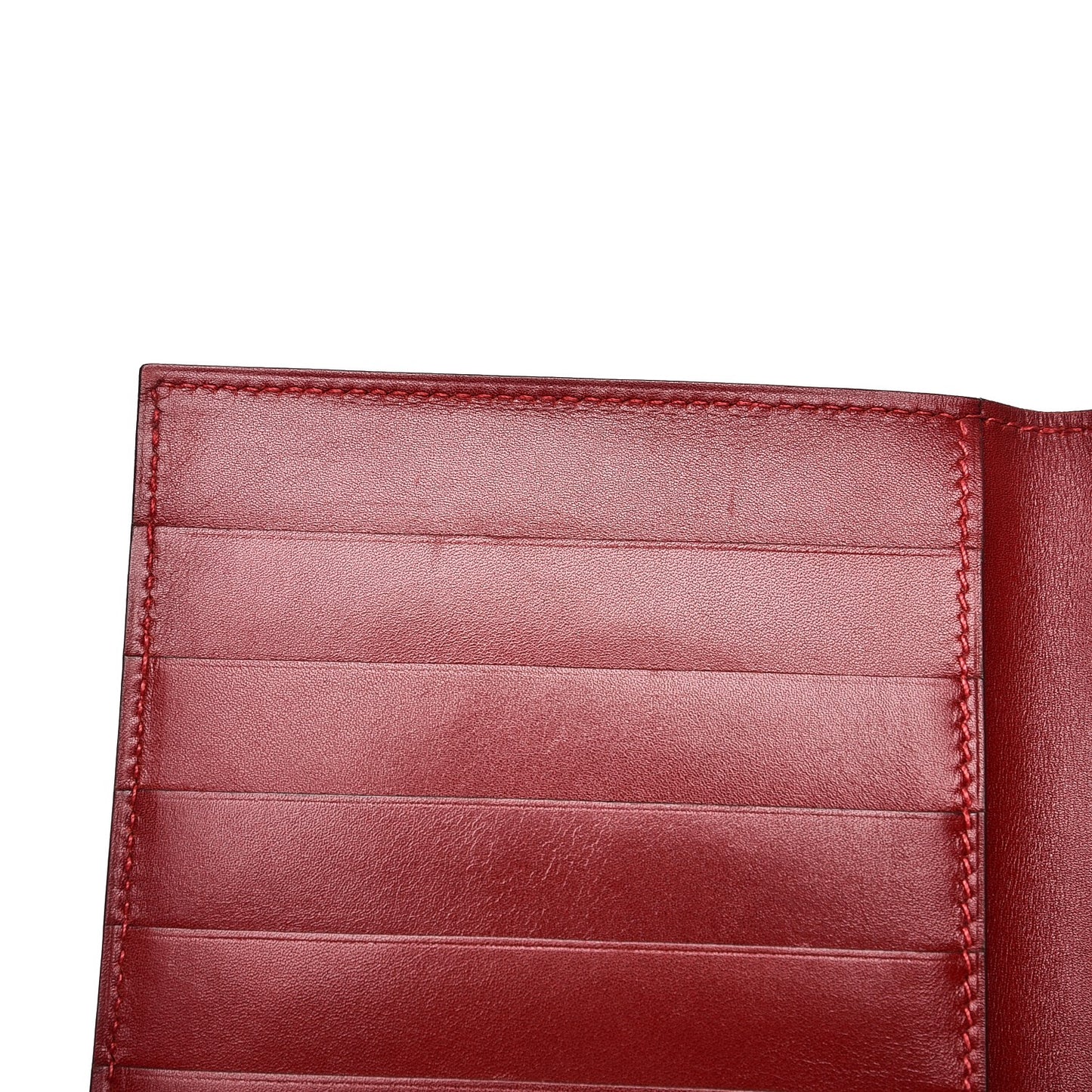 Box MC2 Fleming Checkbook Holder Wallet Rouge H