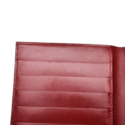 Hermes Box MC2 Fleming Checkbook Holder Wallet Rouge H 8 of 9