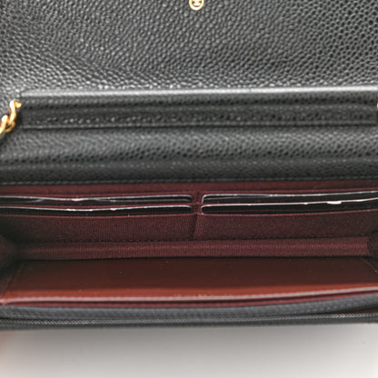 Chanel Caviar Quilted Wallet On Chain WOC Black 6 of 12