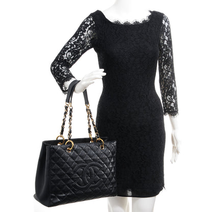 Chanel Caviar Grand Shopping Tote GST Black 2 of 7