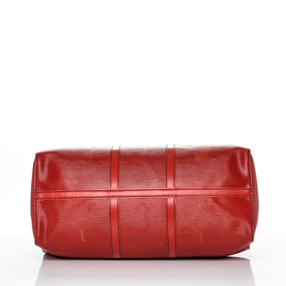 Louis Vuitton Epi Keepall 50 Castillan Red 5 of 10