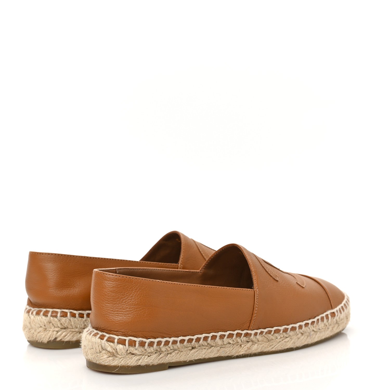 Chanel Lambskin CC Espadrilles 38 Light Brown 4 of 8