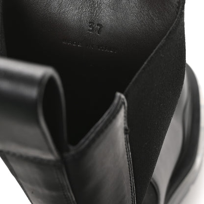 Bottega Veneta Calfskin The Tire Chelsea Boots 37 Black Transparent 7 of 9