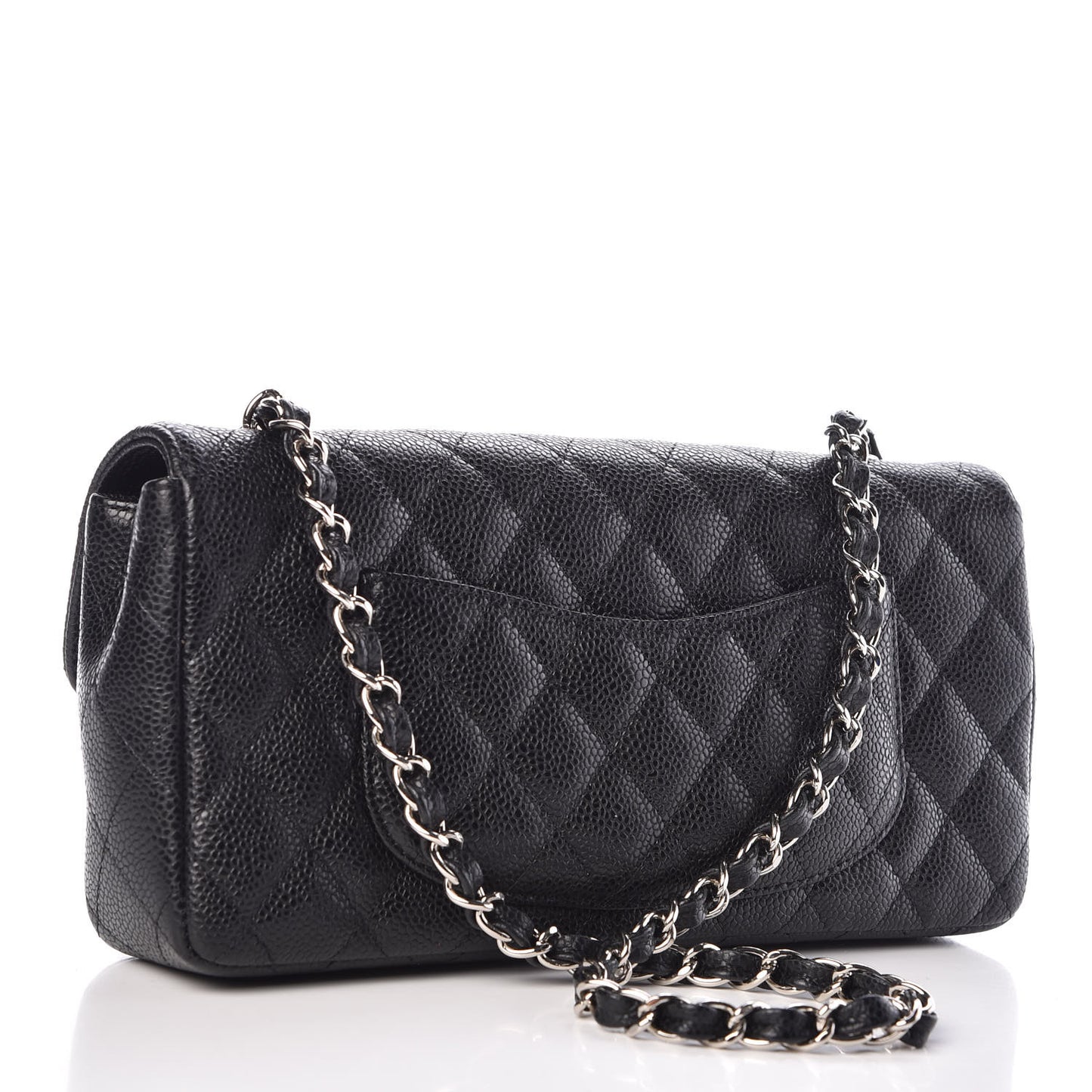 Caviar Quilted East West Flap Black