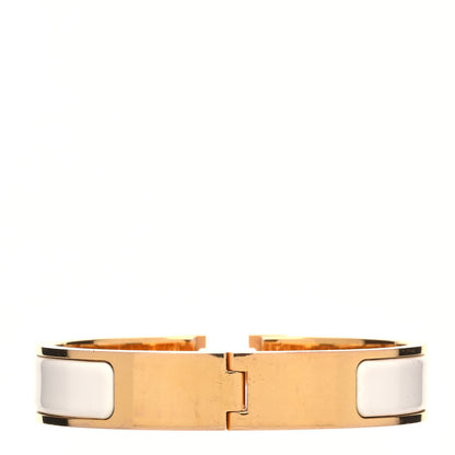 Hermes Enamel Narrow Clic Clac H Bracelet PM White 3 of 6