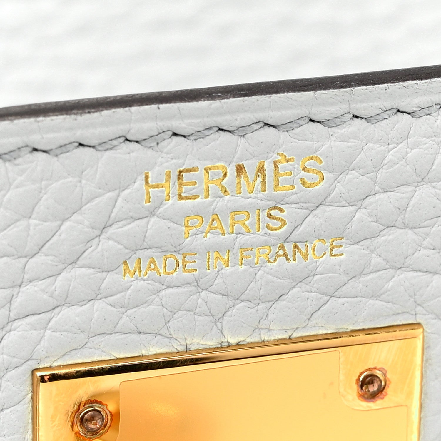 Hermes Taurillon Clemence Kelly Retourne 28 Bleu Pale 6 of 12