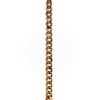 Chanel CC Drop Earrings Matte Gold 5 of 6