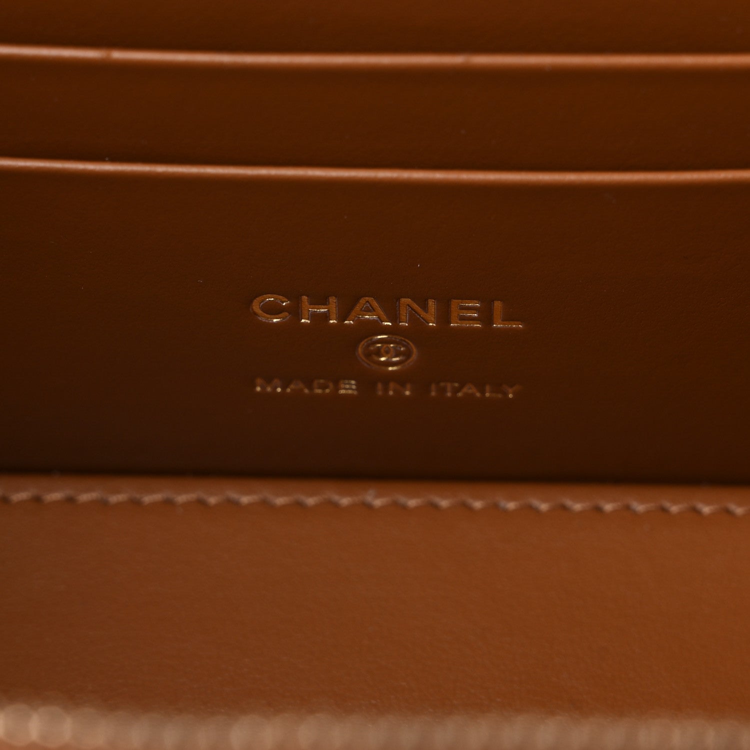Chanel Caviar Quilted Top Handle Pocket Vanity Case Camel 6 of 10