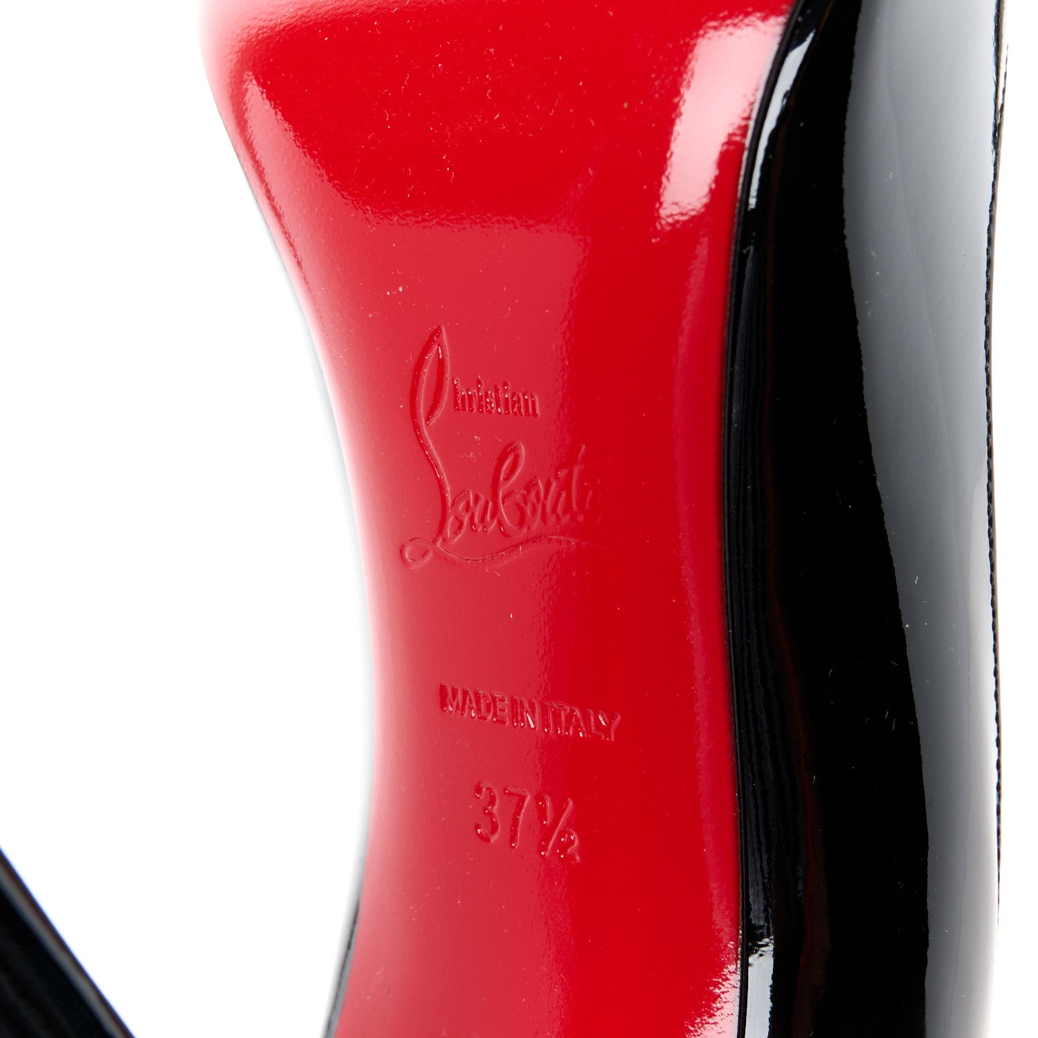 Christian Louboutin Patent Fifille 100 Pumps 37.5 Black 6 of 8