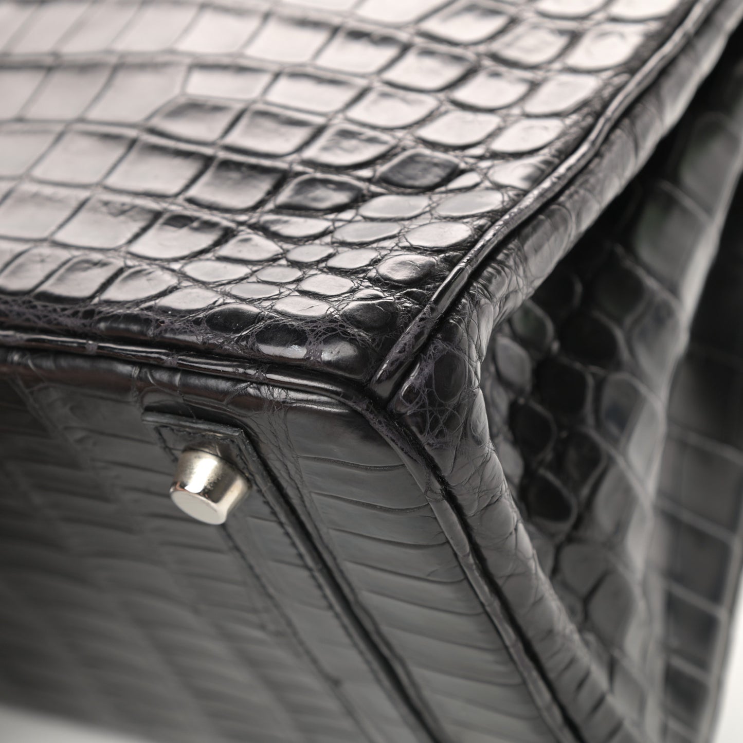 Matte Niloticus Crocodile Birkin 30 Black