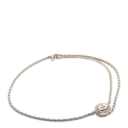Chanel Lambskin Chain CC Medallion Belt Silver Gold 1 of 5