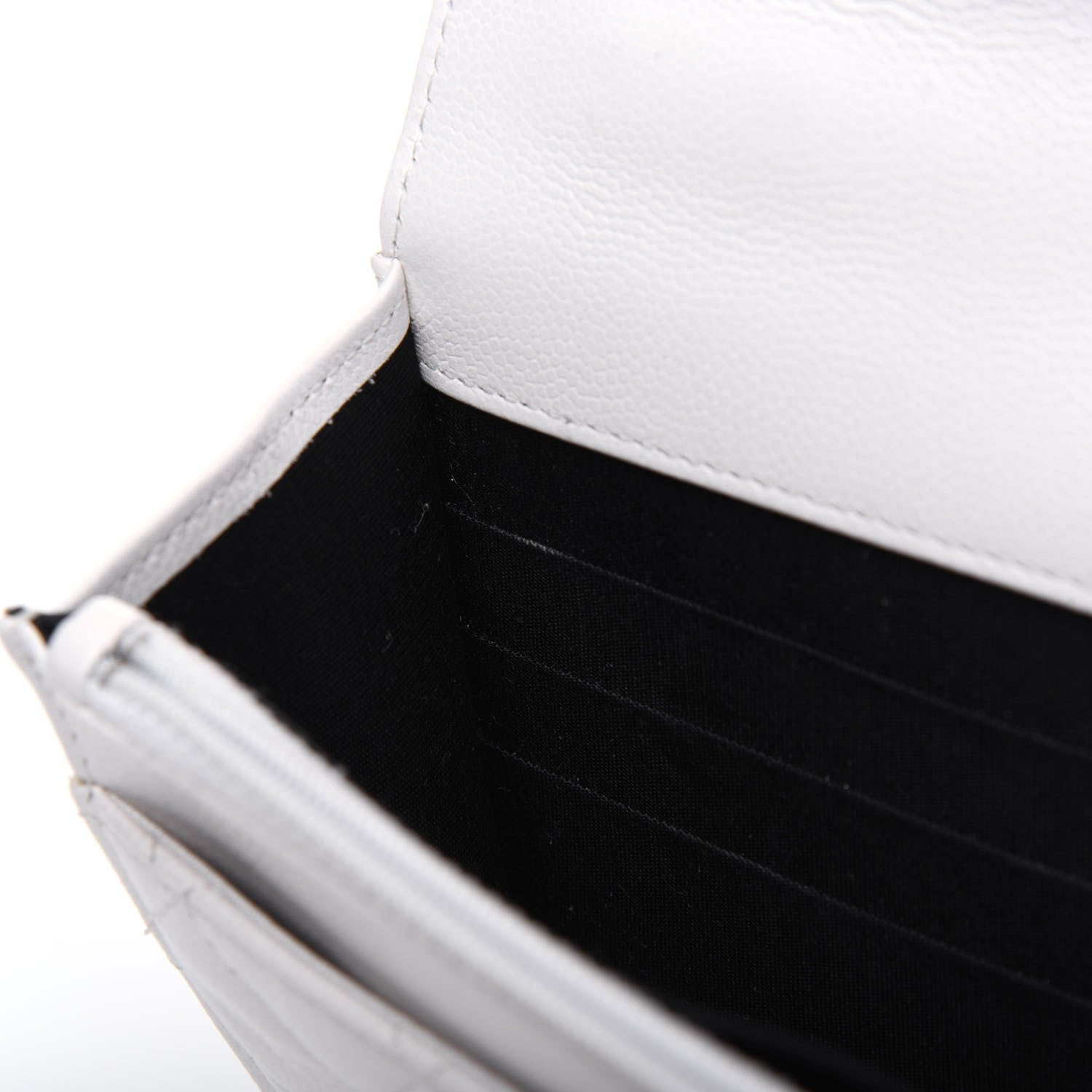 Chanel Caviar Quilted My Everything Wallet On Chain WOC White 9 of 17