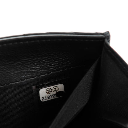 Chanel Calfskin Chevron Quilted Boy Wallet On Removable Chain WOC Black 7 of 8
