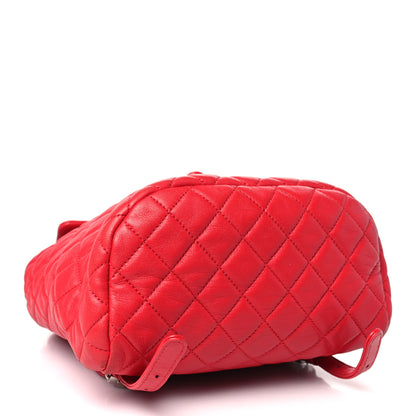 Chanel Lambskin Quilted Small Urban Spirit Backpack Red 4 of 13