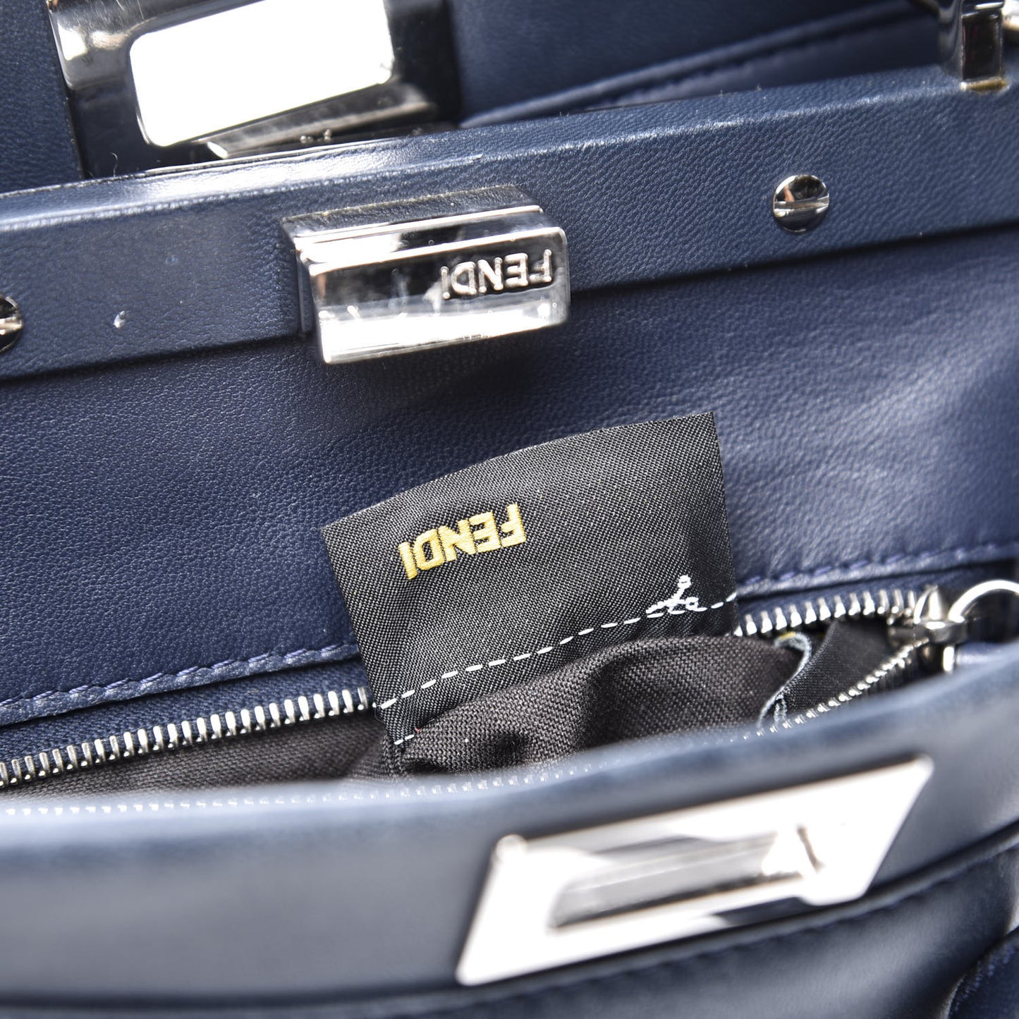 Nappa Mini Peekaboo Iconic Satchel Dark Blue