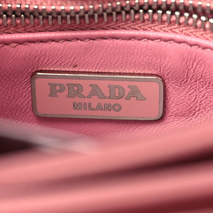 Prada Saffiano Lux Lock Flap Chain Shoulder Bag Petalo 5 of 9