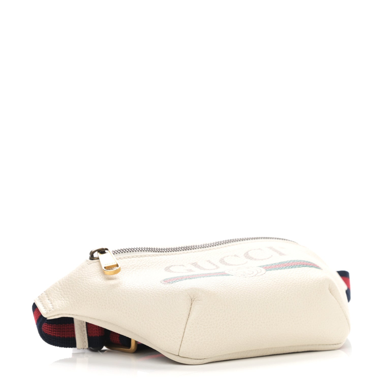 Gucci Grained Calfskin Small Logo Belt Bag White 4 of 11