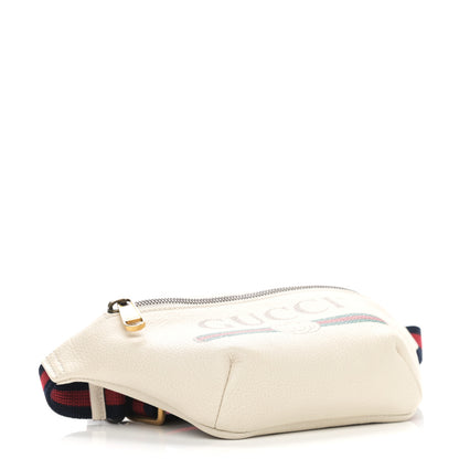 Gucci Grained Calfskin Small Logo Belt Bag White 4 of 11