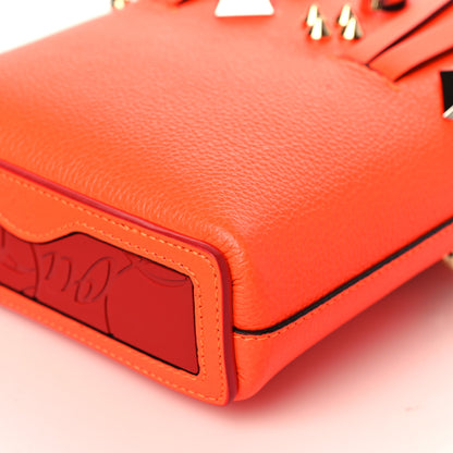 Christian Louboutin Calfskin Empire Spike Studded Mini North South Cabata Tote Sunrise Multicolor 9 of 9