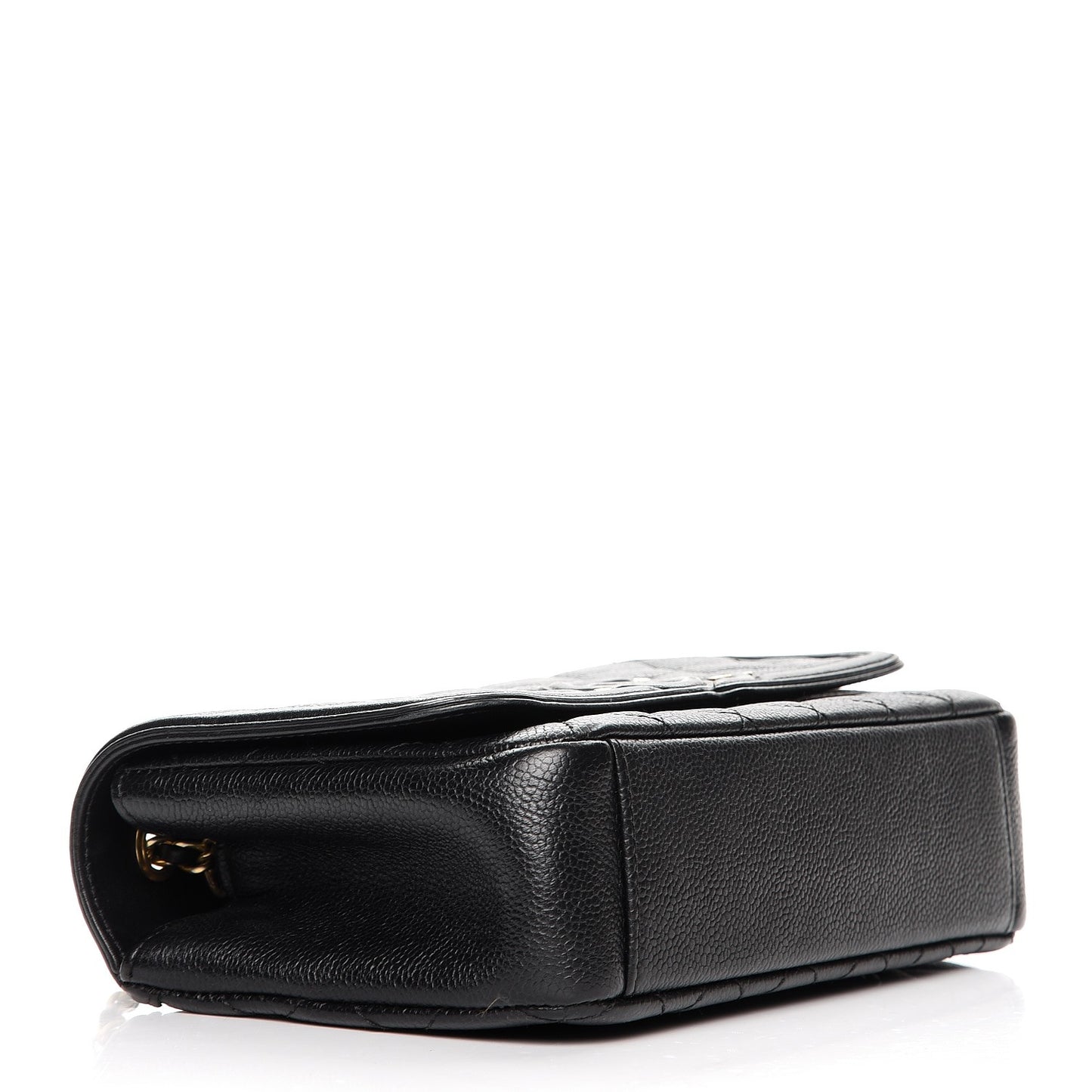 Caviar Quilted Small CC Filigree Flap Black