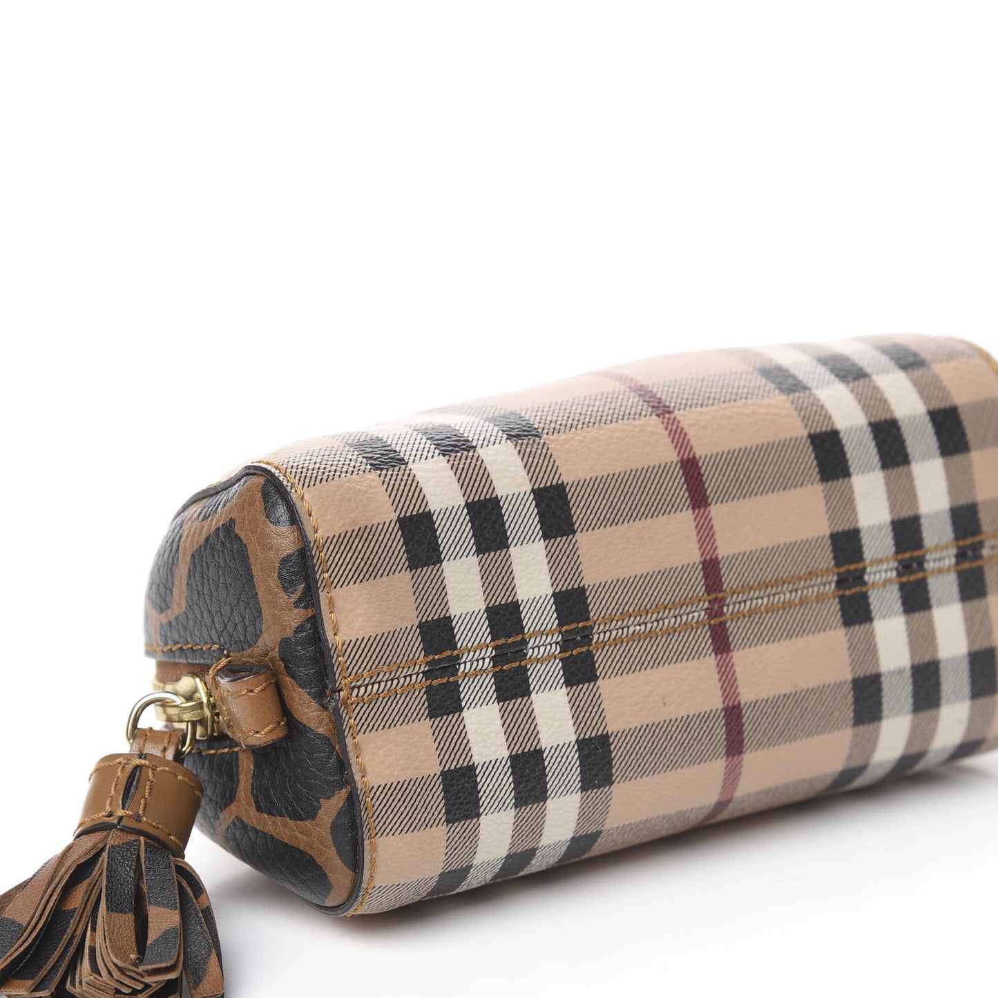 Haymarket Check Small Evelyn Cosmetic Pouch Natural