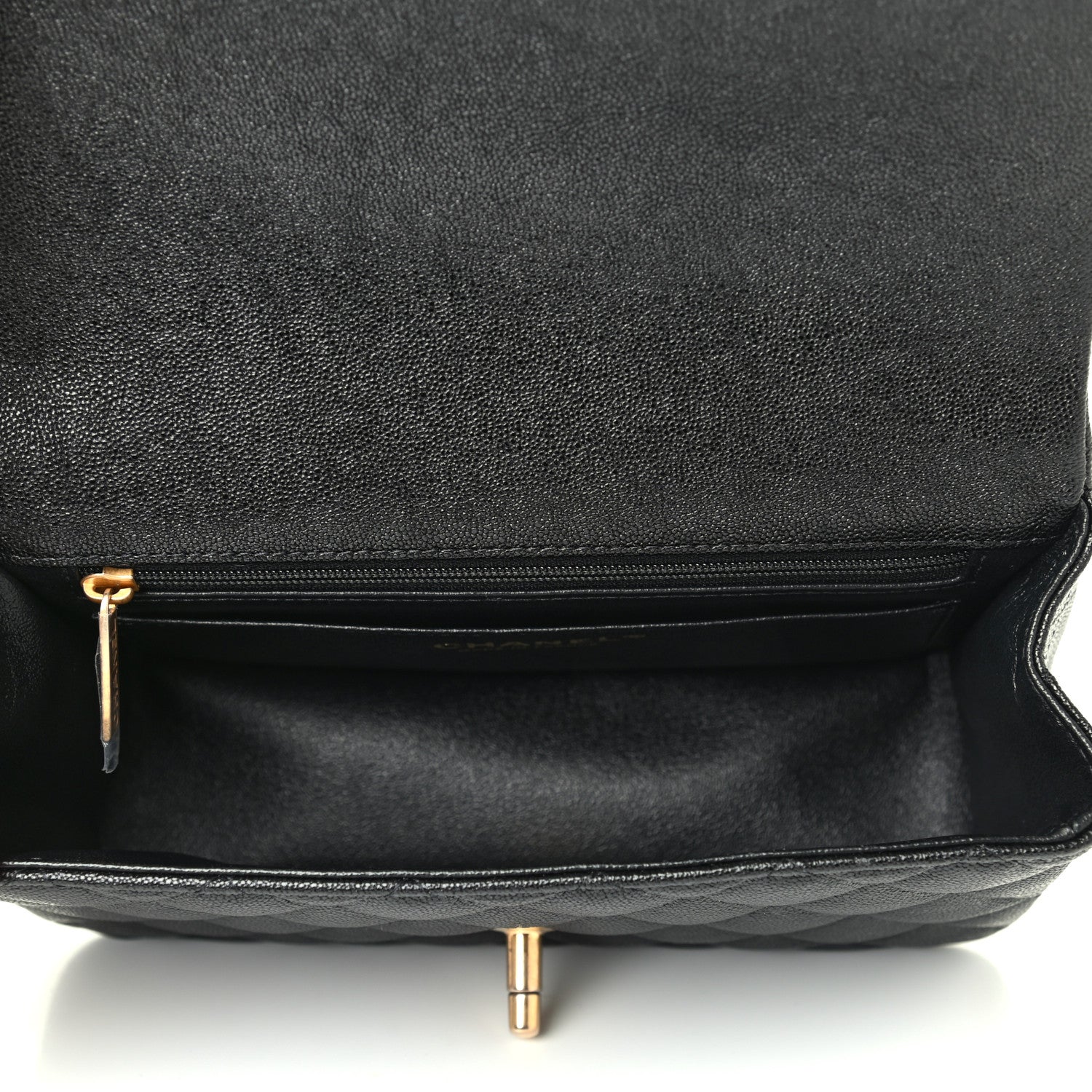 Chanel Caviar Quilted Mini Top Handle Rectangular Flap Black 4 of 4