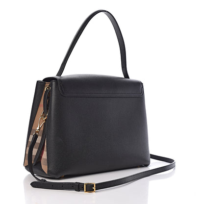 Burberry Derby Calfskin House Check Medium Camberley Black 3 of 10