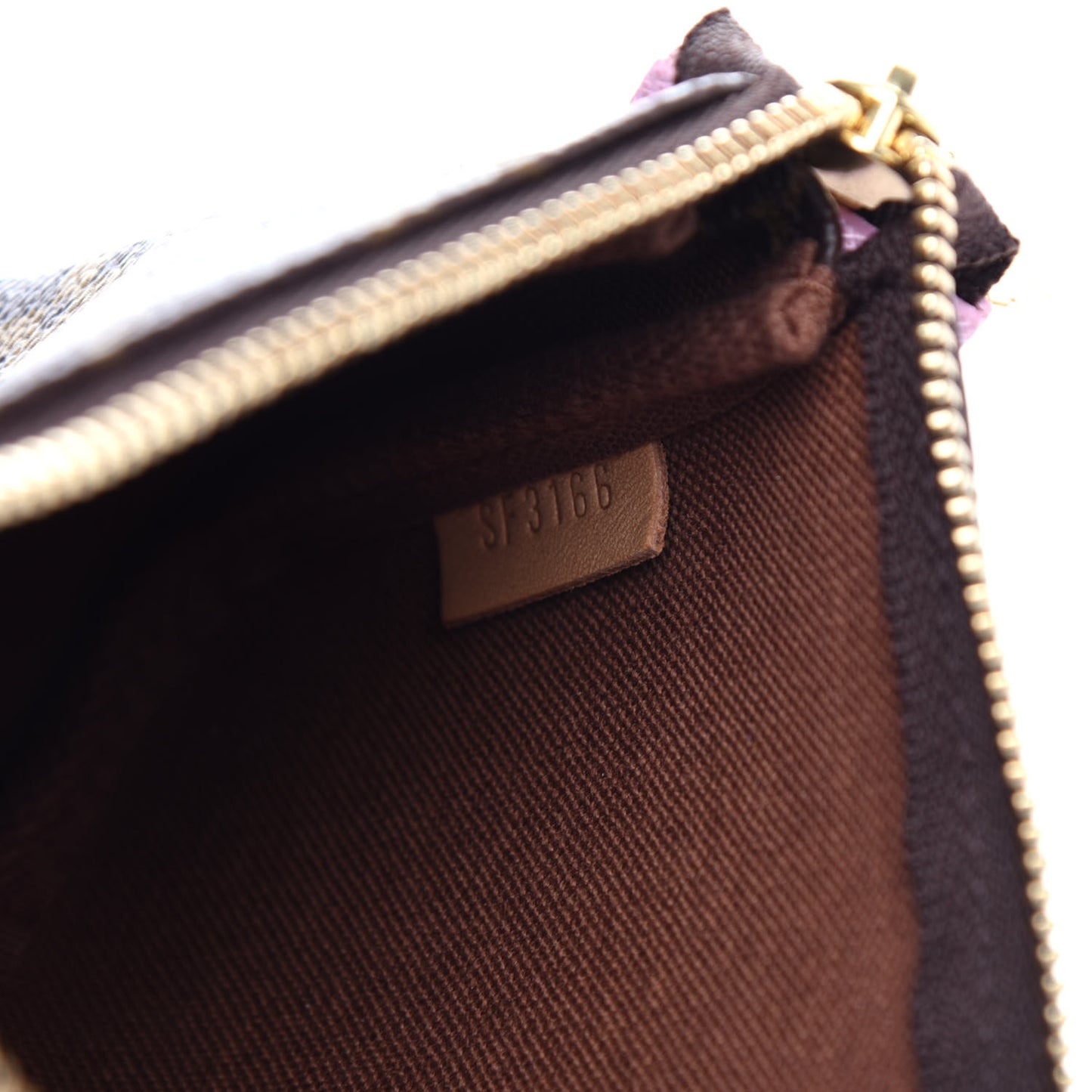 Monogram 2016 Christmas Animation Mini Pochette Accessories Rose Ballerine