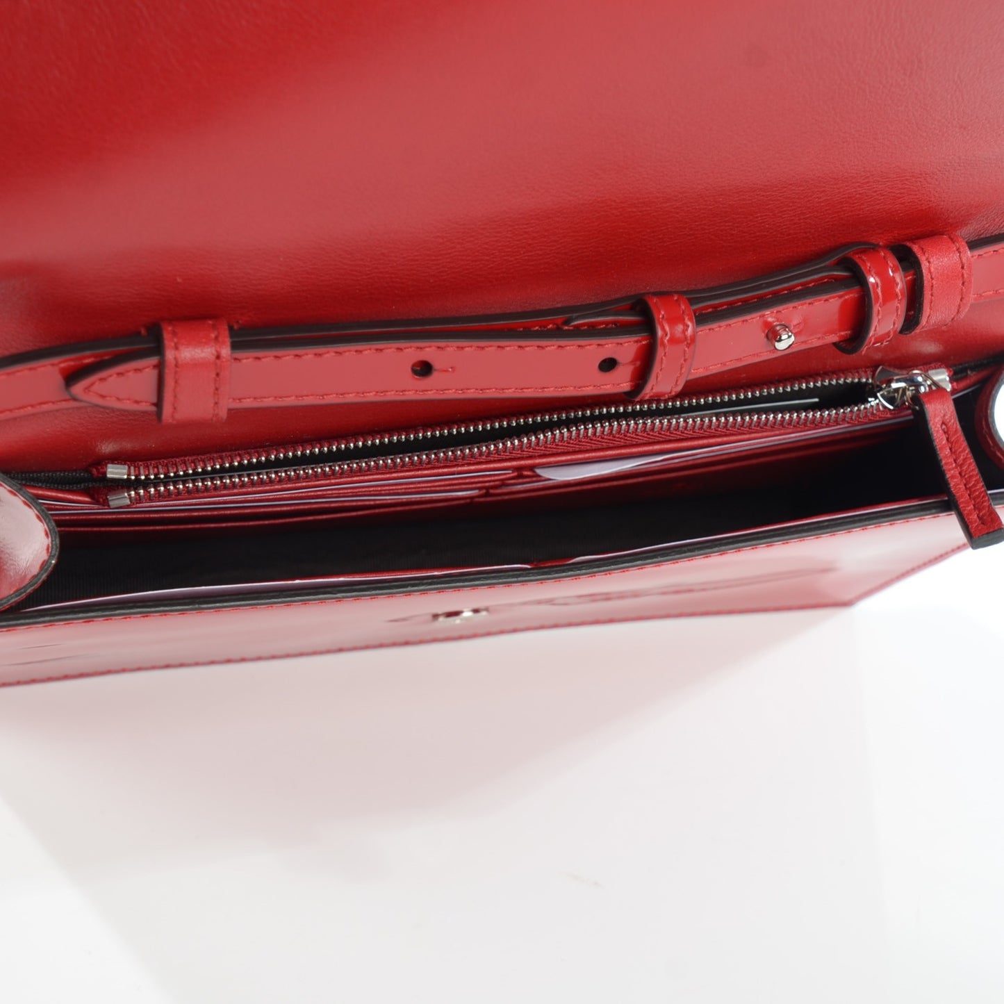 Shade Lux Calfskin Icon Wallet Hibiscus Red