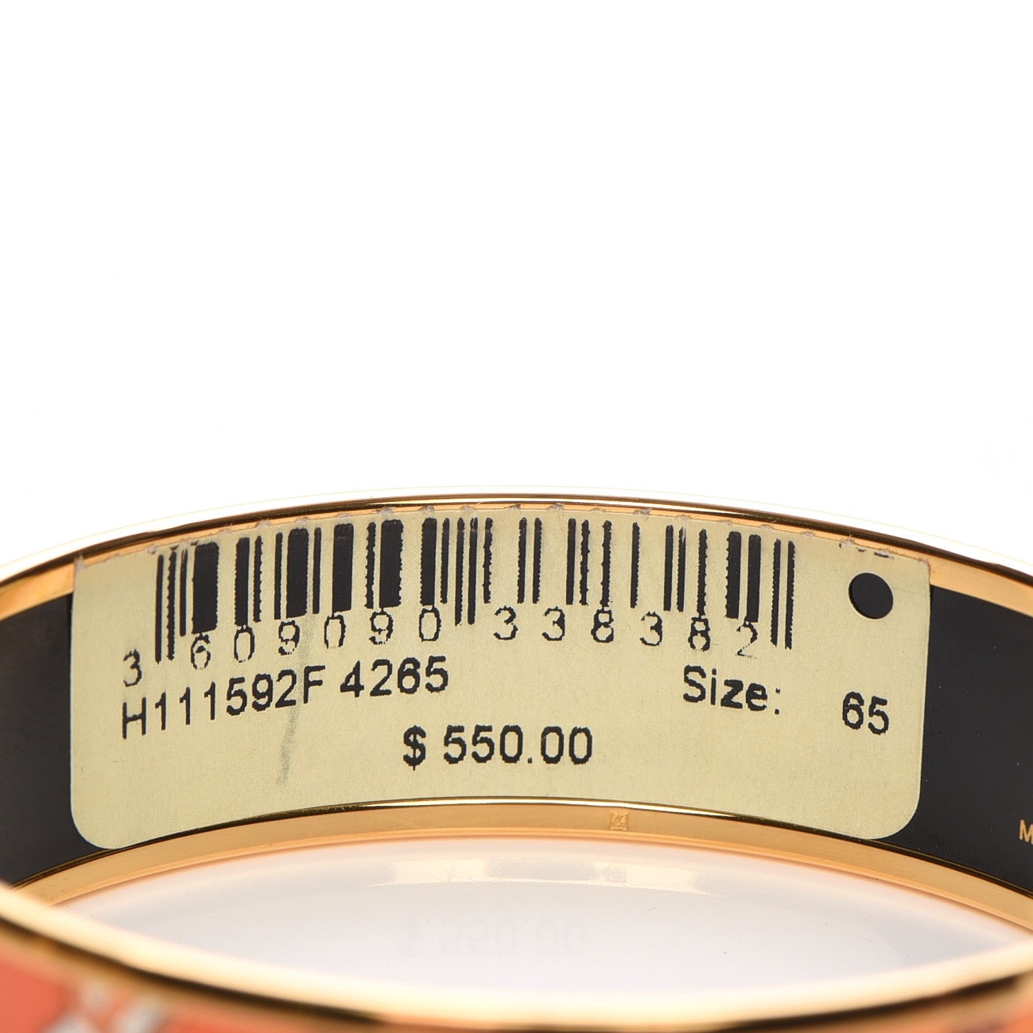 Hermes Enamel Printed Wide Festival des Amazones Bracelet 65 5 of 6