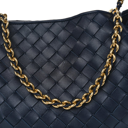 Bottega Veneta Nappa Intrecciato Sardine With Chain Bag Space 7 of 10