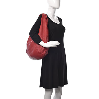 Bottega Veneta Cervo Deerskin Large Hobo Red 2 of 11