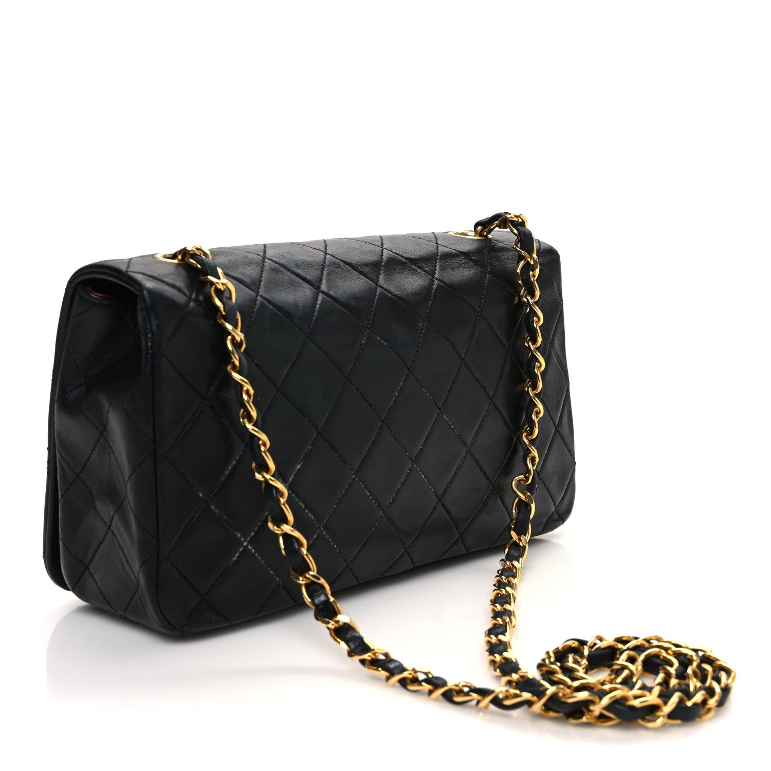 Chanel Lambskin Quilted Small Single Flap Black 3 of 14