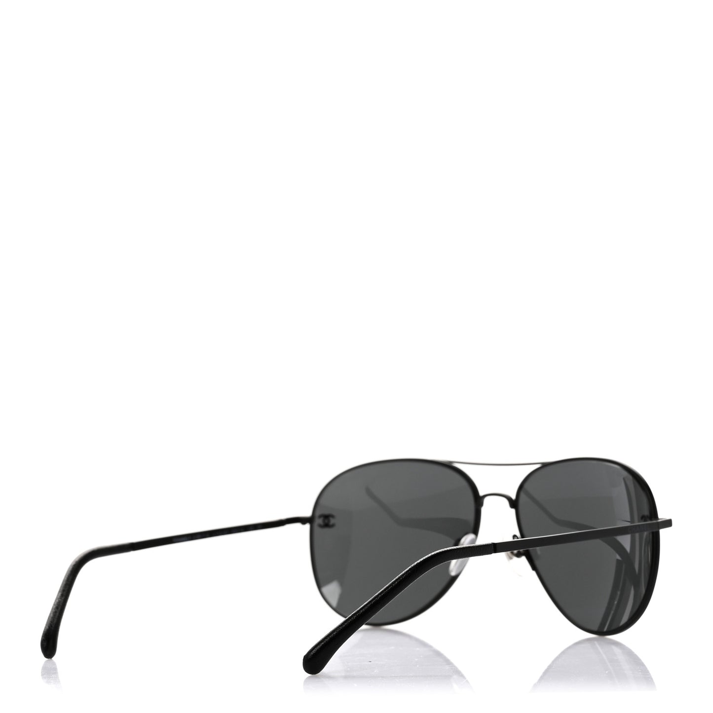 Metal Aviator CC Sunglasses 4189-T-Q Black