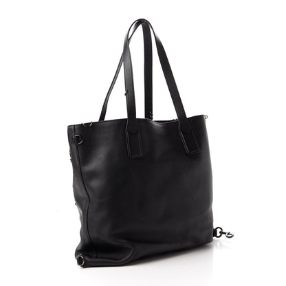 Marc Jacobs Calfskin Large Wingman Badges Shopping Tote Black 3 of 10