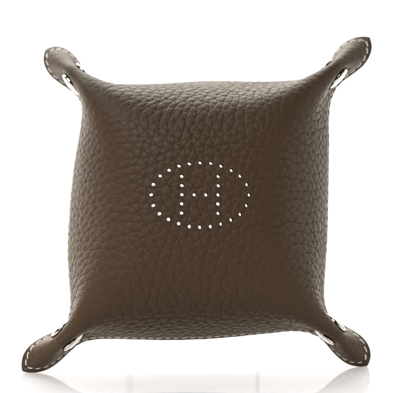 Hermes Taurillon Clemence Mini Mises et Relances Change Tray Etoupe 2 of 5