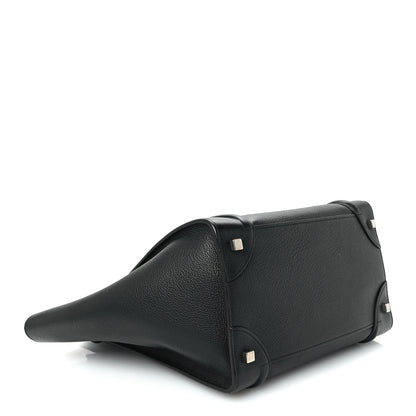 Celine Drummed Calfskin Mini Luggage Black 4 of 9