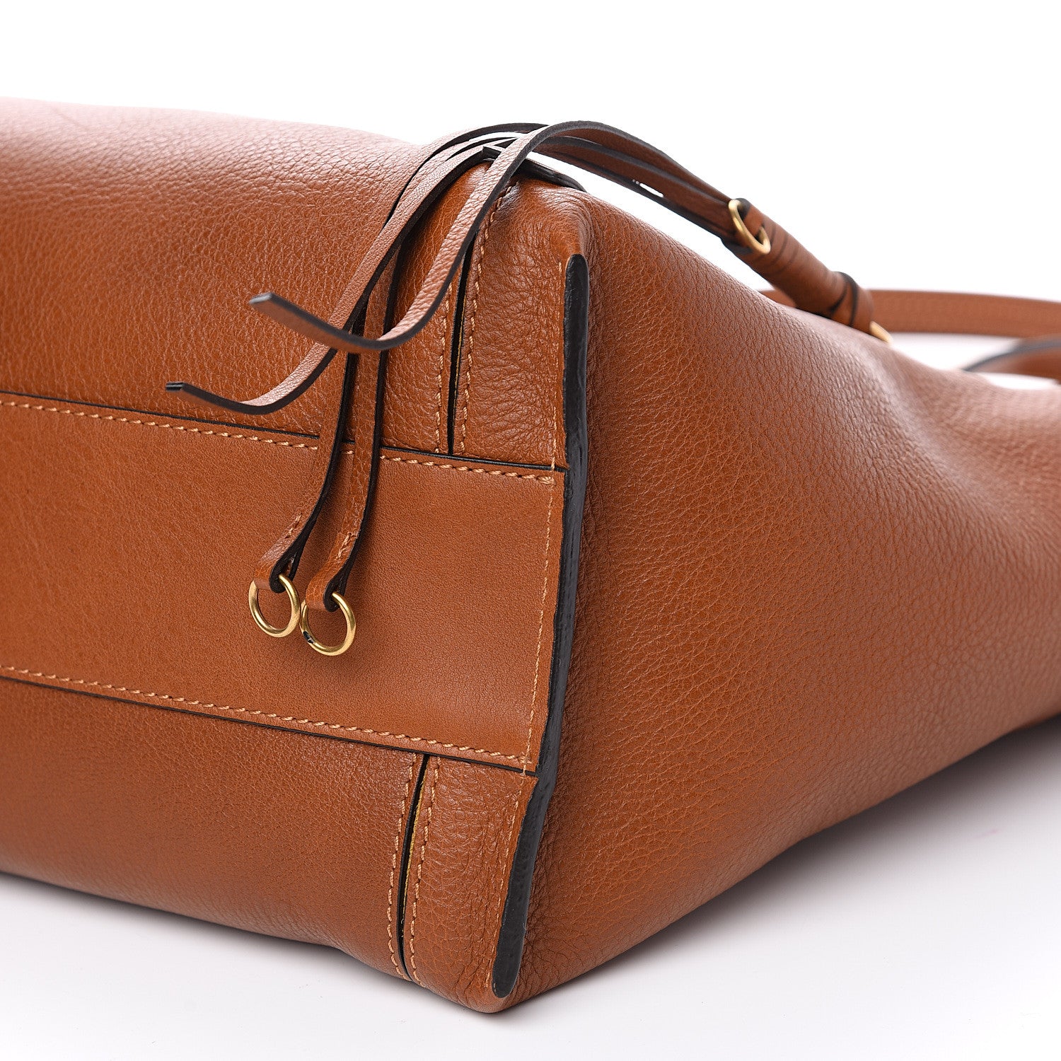 Chloe Smooth Calfskin Medium Milo Shopping Tote Caramel 7 of 8