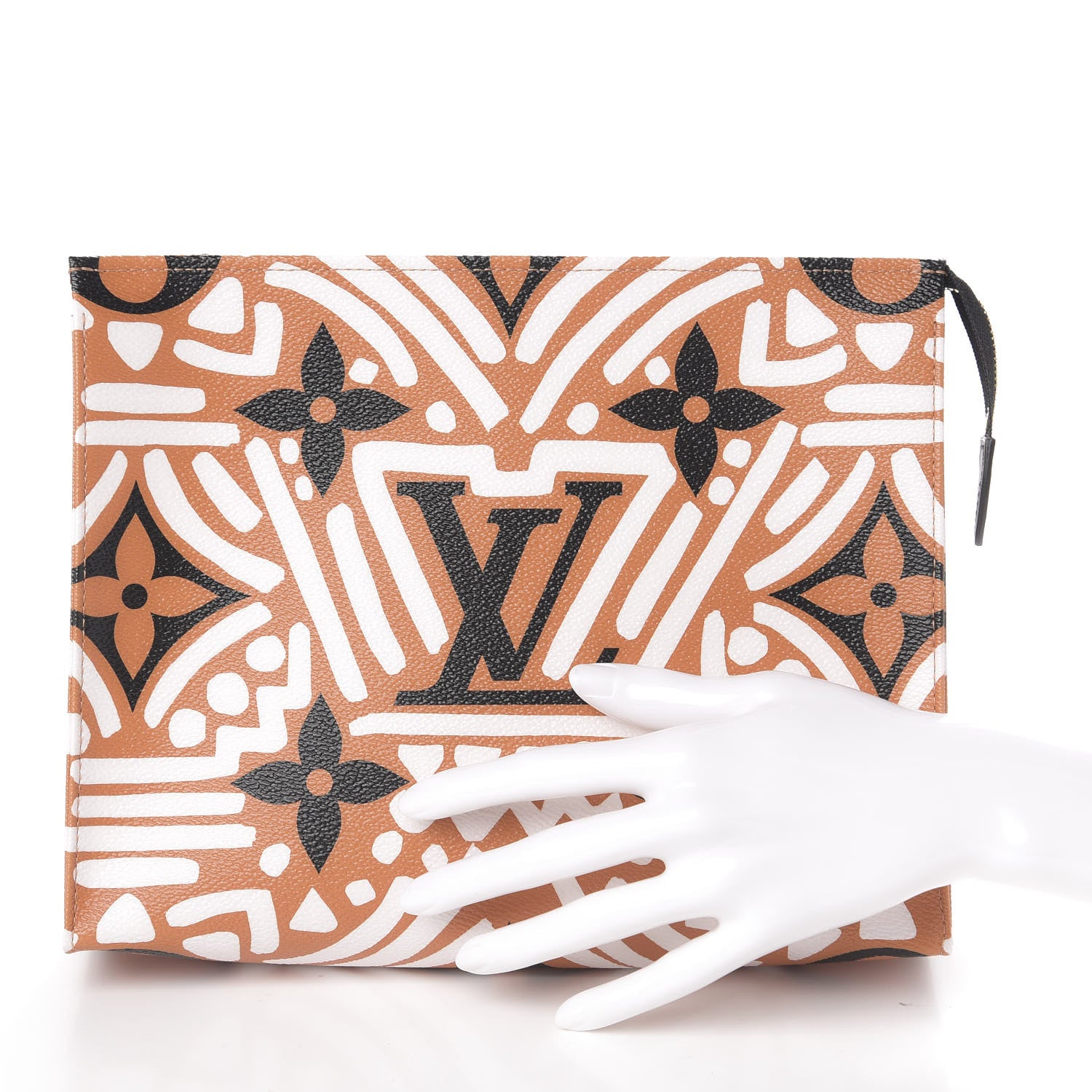 Louis Vuitton Monogram Giant Crafty Pochette Toiletry 26 Creme Caramel 2 of 7