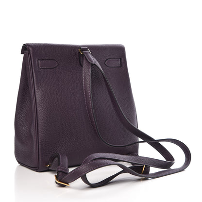 Hermes Togo Kelly Ado Backpack Raisin 3 of 34