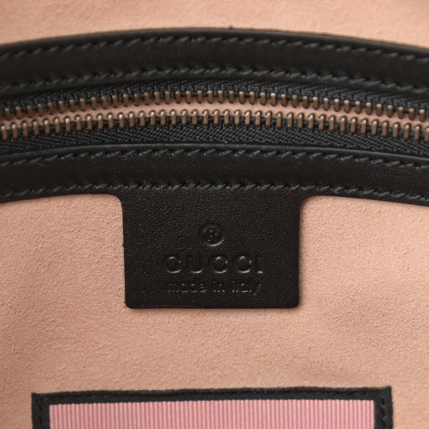 Gucci Calfskin Matelasse GucciGhost Medium GG Marmont Chain Shoulder Bag Black New Acquamarine 6 of 9