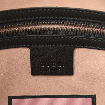 Gucci Calfskin Matelasse GucciGhost Medium GG Marmont Chain Shoulder Bag Black New Acquamarine 6 of 9
