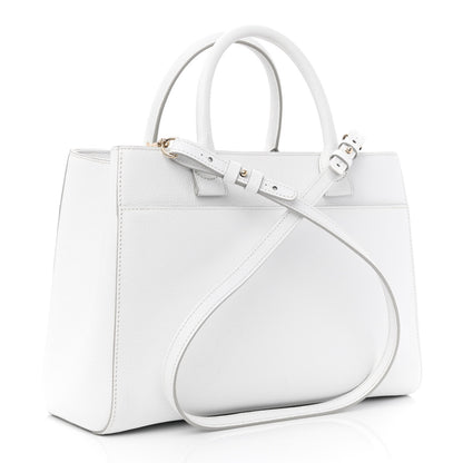 Chanel Grained Calfskin Small Neo Executive Shopper Tote White 2 of 9