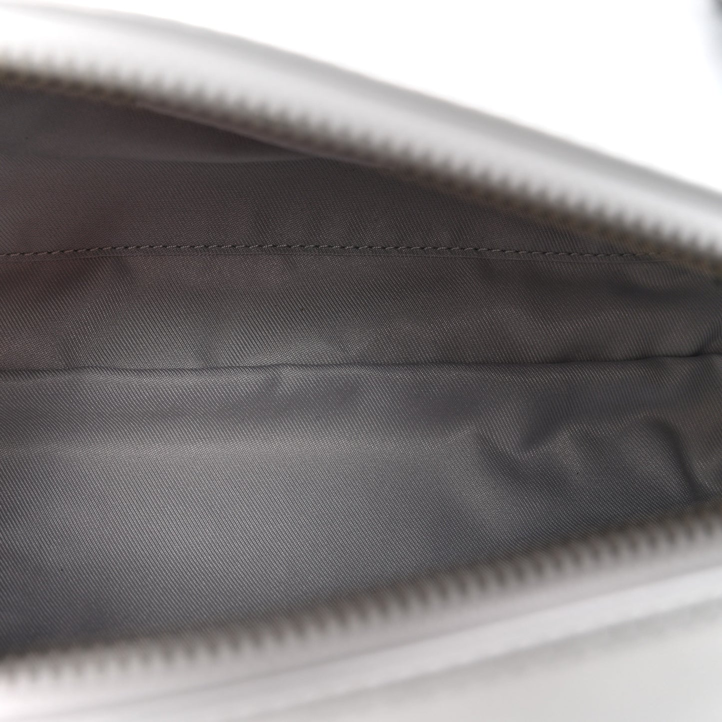 Vegan Leather Medium Duffle Silver