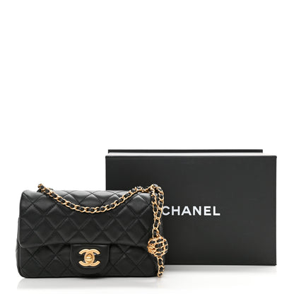 Chanel Lambskin Quilted Mini Rectangular Pearl Crush Flap Black 11 of 11