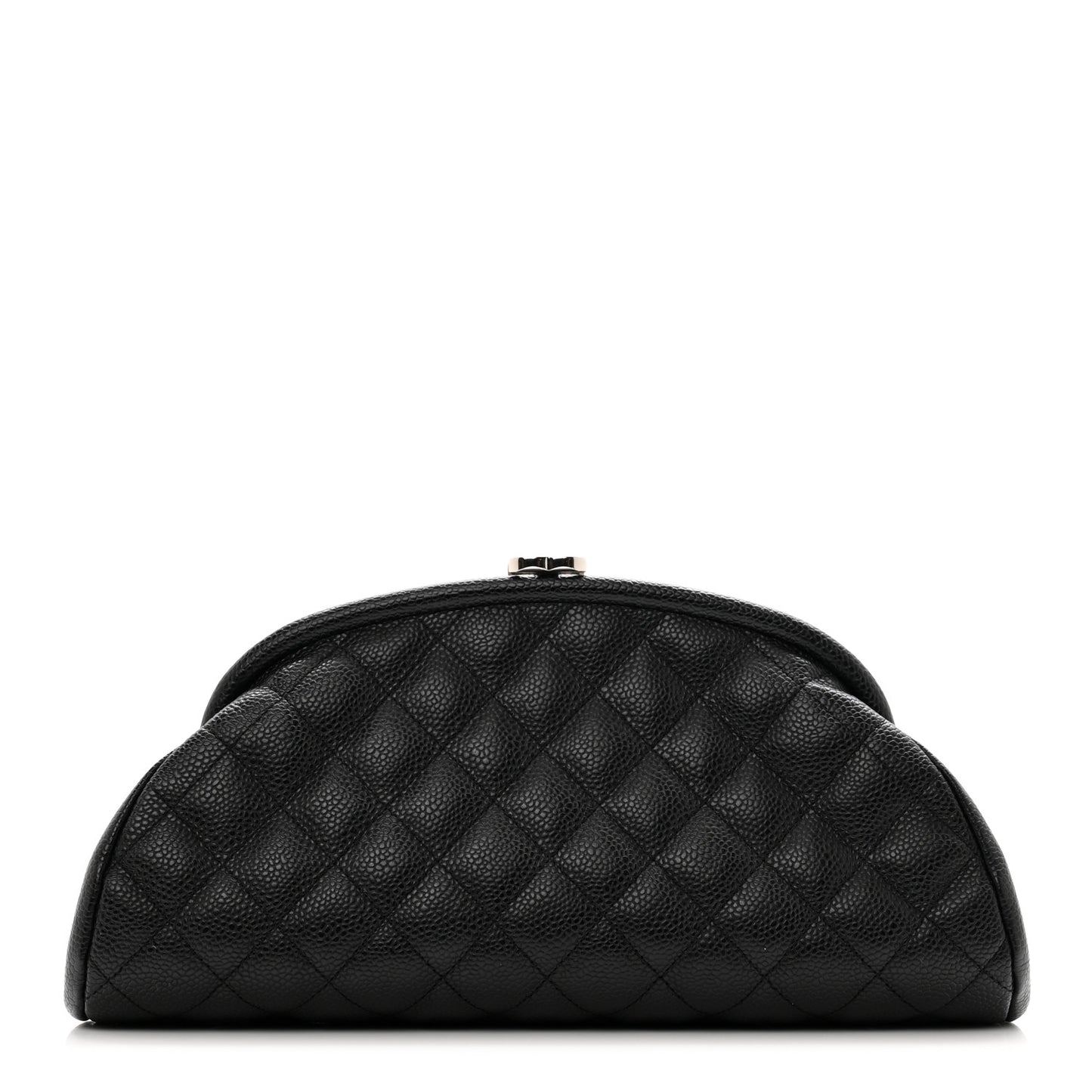 Caviar Quilted Timeless Clutch Black