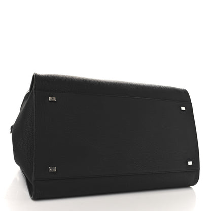 The Row Matte Grained Calfskin Soft Margaux 15 Black 4 of 13