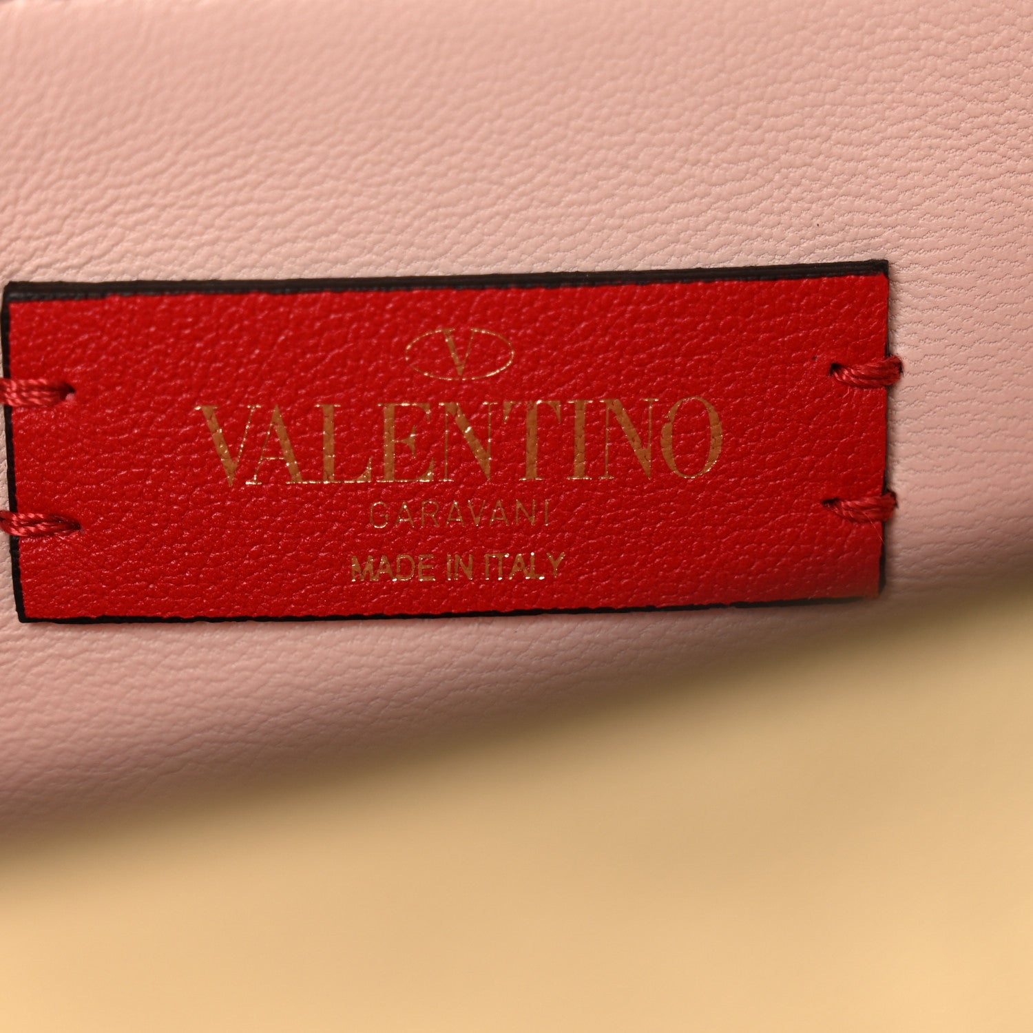 Valentino Garavani Metallic Calfskin Rockstud Side Slip Wristlet Clutch Gold 6 of 9
