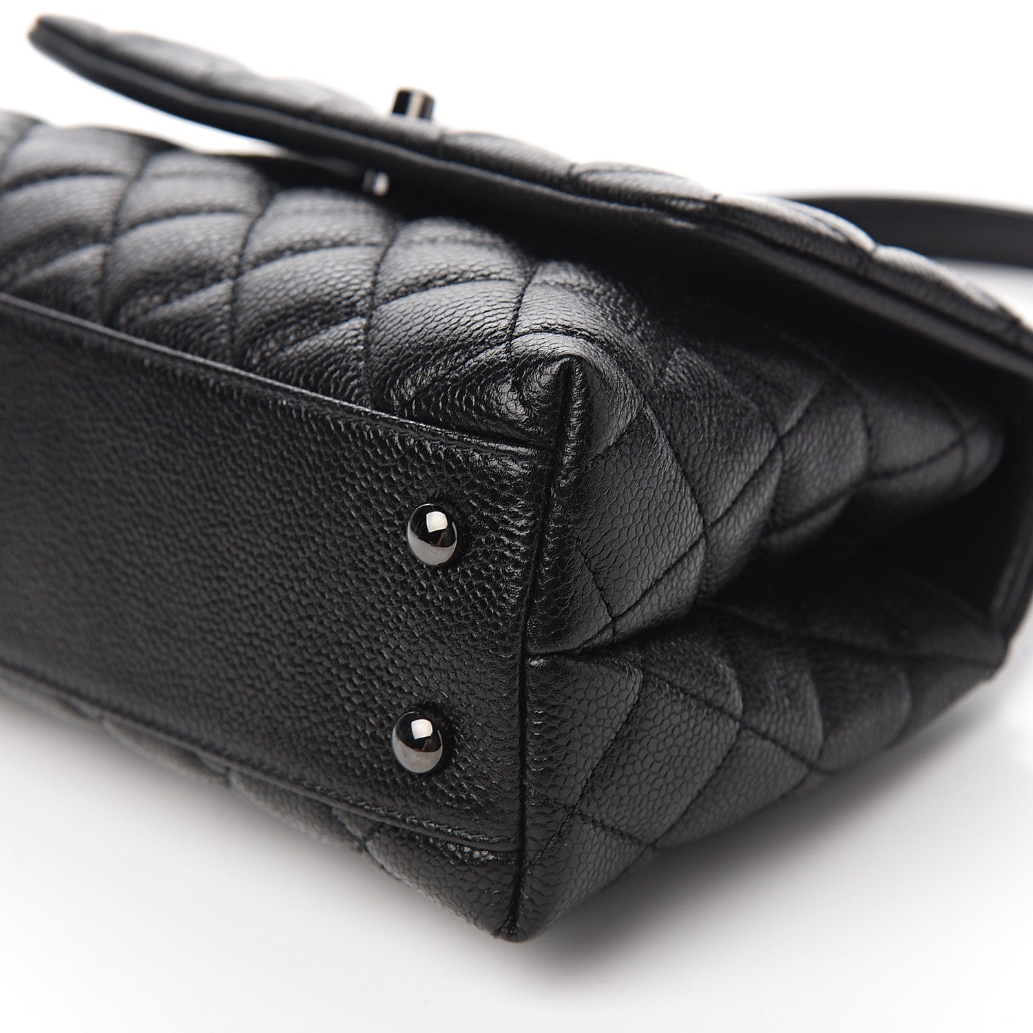 Chanel Caviar Quilted Mini Coco Handle Flap So Black 8 of 10