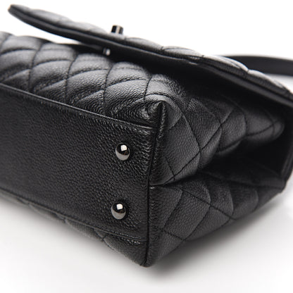 Chanel Caviar Quilted Mini Coco Handle Flap So Black 8 of 10